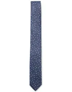 Silk Tie With Jacquard-woven Pattern
