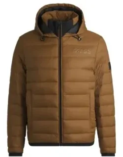 Water-repellent Down Jacket With Tonal Logo