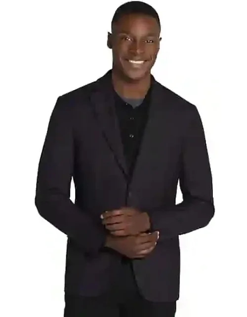 Big & Tall Slim Fit Plaid Sport Coat