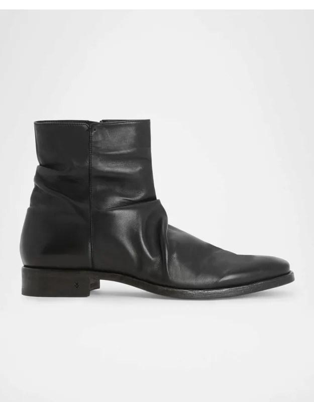 Morrison Sharpei Leather Zip Ankle Boots