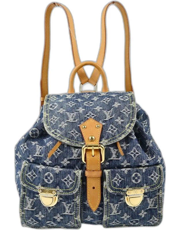 Monogram Denim Backpack