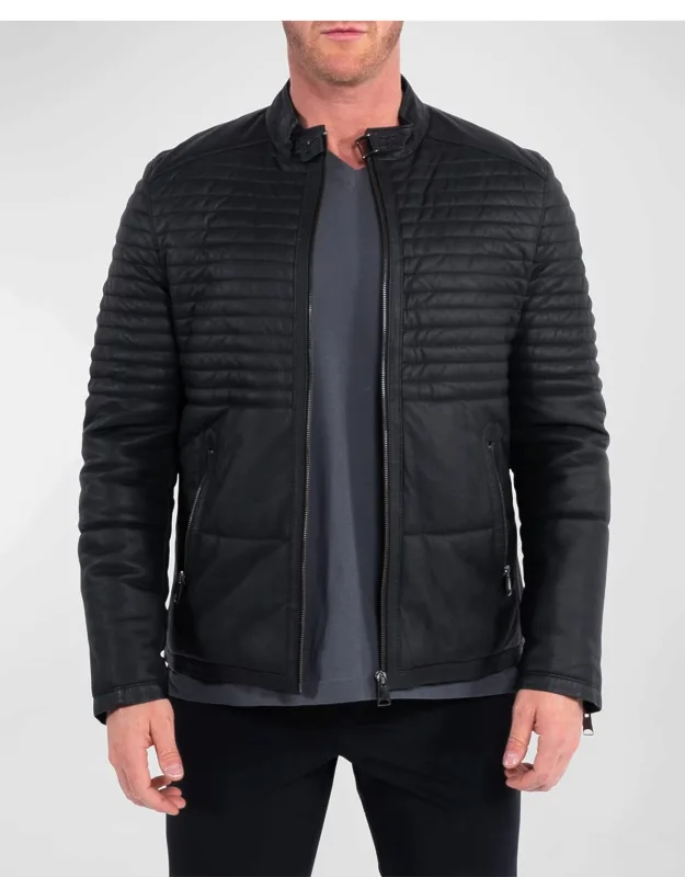 Matte Leather Moto Jacket