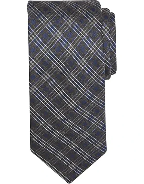 Narrow Plaid Tie