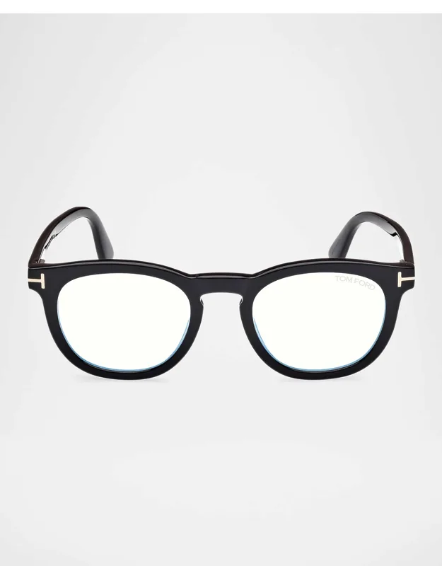 Round Optical Frames With Magnetic Sunglasses Clip