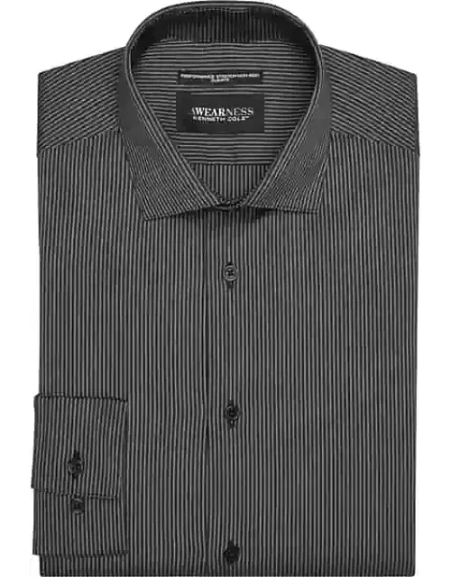 Slim Fit Ultra Performance Stretch Stripe Dress Shirt