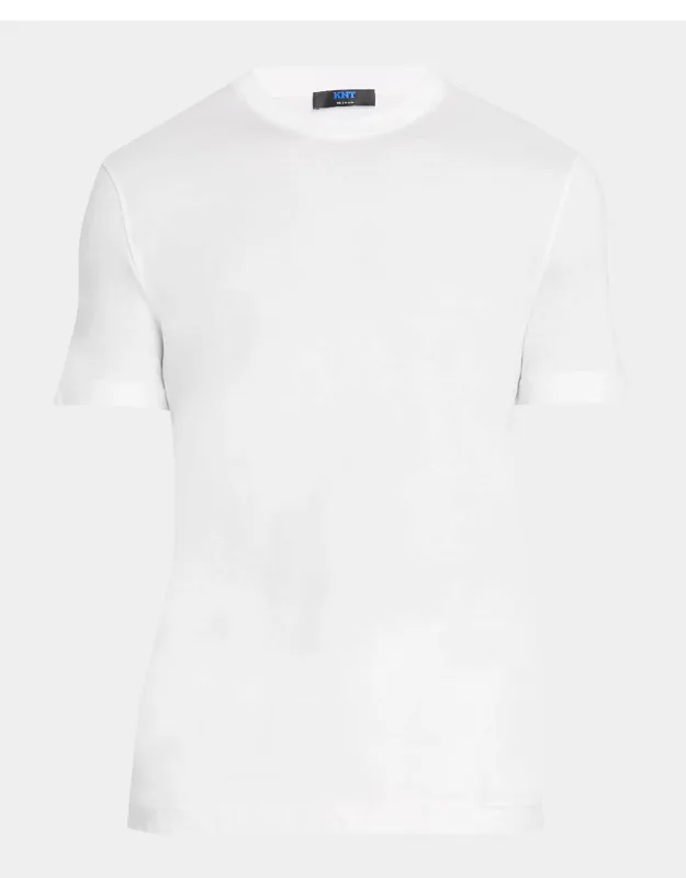 Solid Cotton Crewneck T-shirt