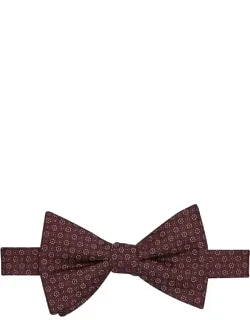 Pinpoint Neat Silk Blend Pre-tied Bow Tie