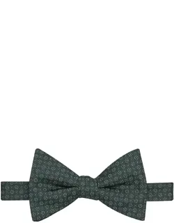 Pinpoint Neat Silk Blend Pre-tied Bow Tie
