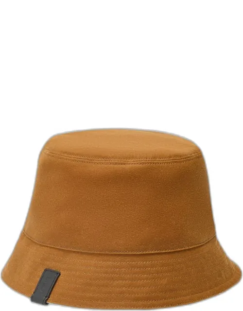Waxed Canvas And Tartan Reversible Bucket Hat