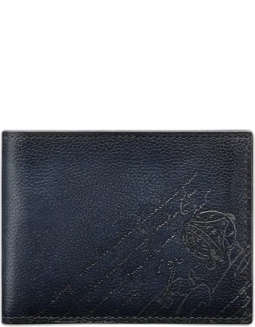 Makore Scritto Leather Bifold Wallet