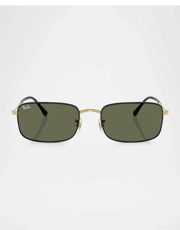 Rb3746 Rectangular Sunglasses With Adjustable Nose Pads And 100% Uva/uvb Protection