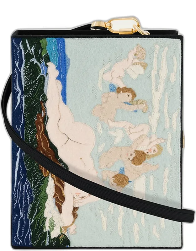 The Birth Of Venus Book Clutch Bag