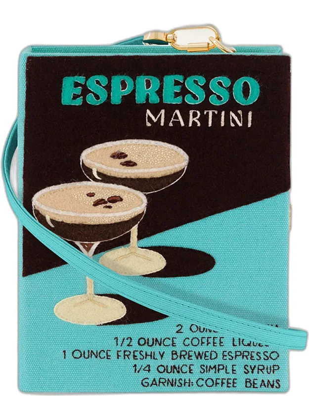Espresso Martini Book Clutch Bag