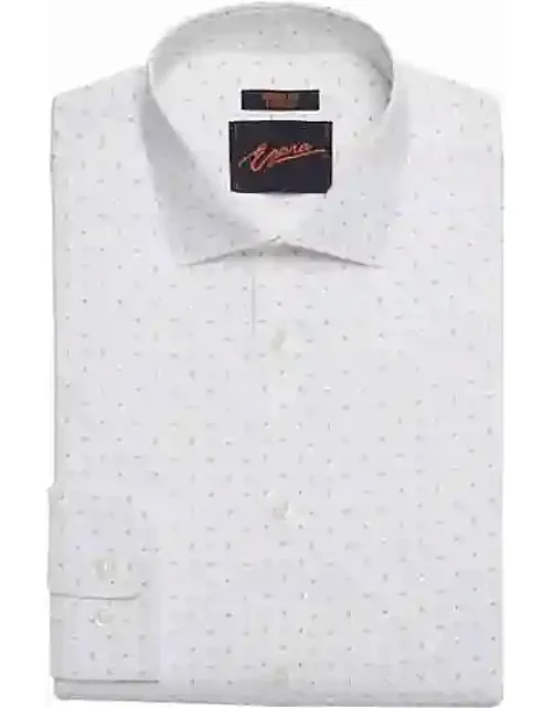 Big & Tall Skinny Fit Square Pattern Dress Shirt
