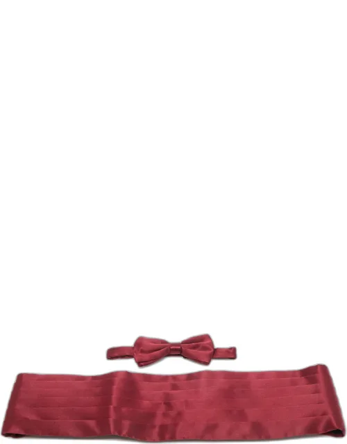 Silk Cummerbund And Bow Tie Set