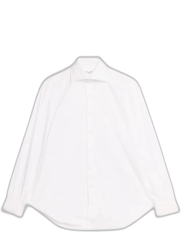 Solid Cotton Sport Shirt