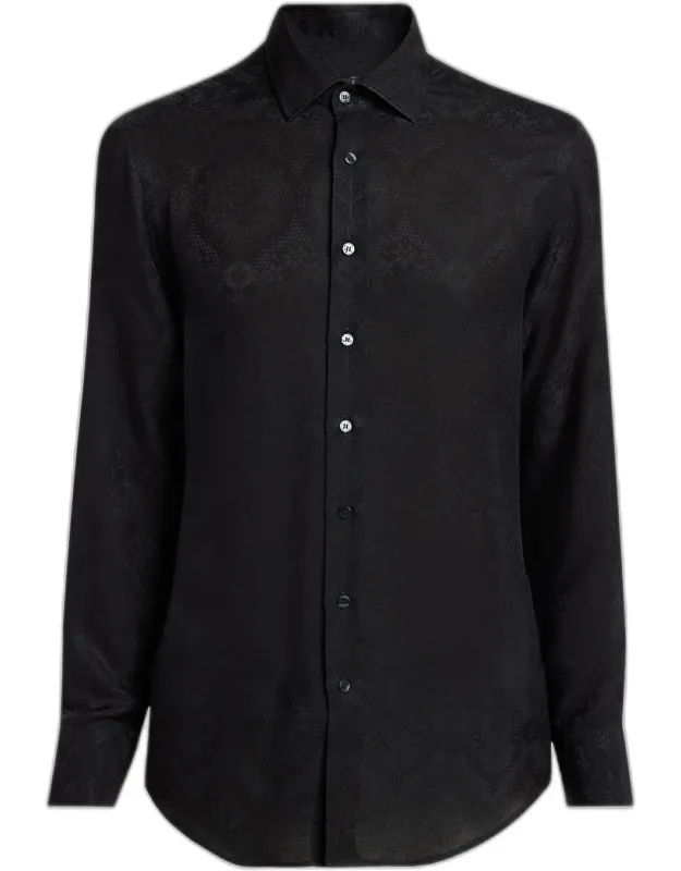 Floral Silk Sport Shirt