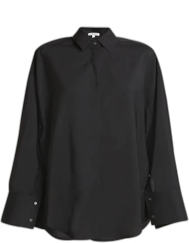 Wool Button Down Blouse