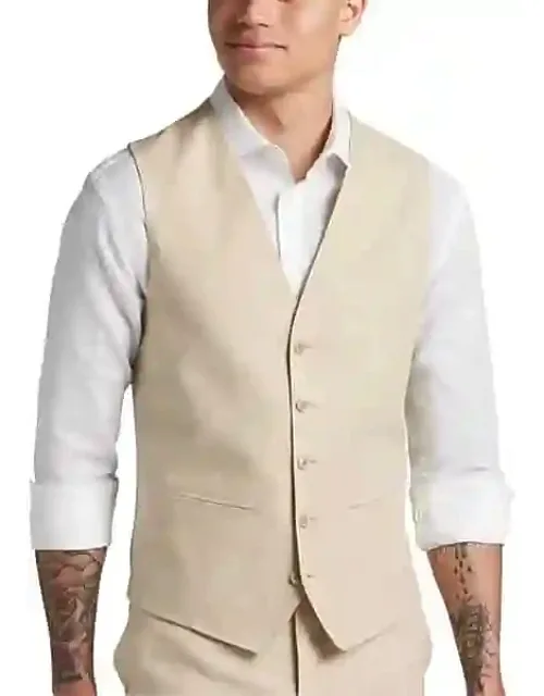 Linen Blend Suit Separates Vest