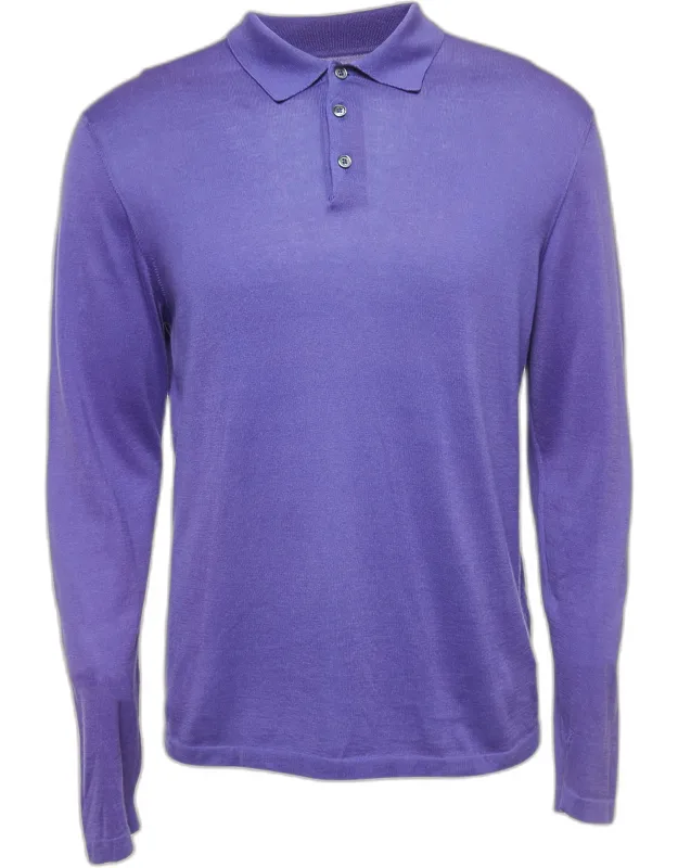 Cotton Full Sleeve Polo T-shirt