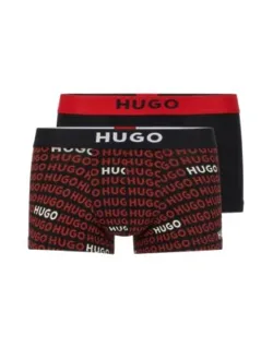 Two-pack Of Stretch-cotton Trunks With Logo Waistbands