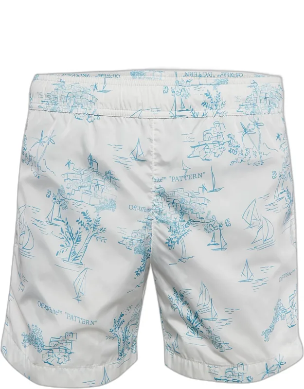 Printed Nylon Swim Shorts
