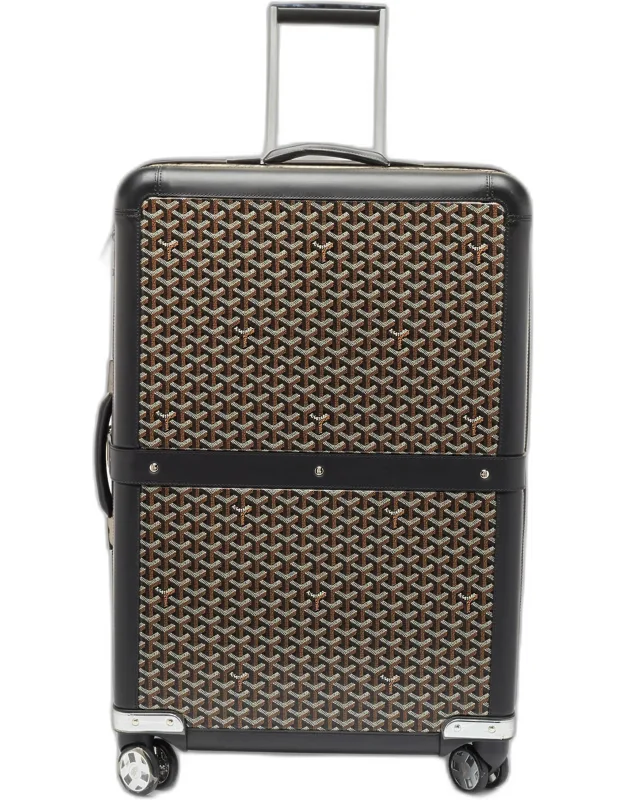 Coated Canvas Rolling Suitcase