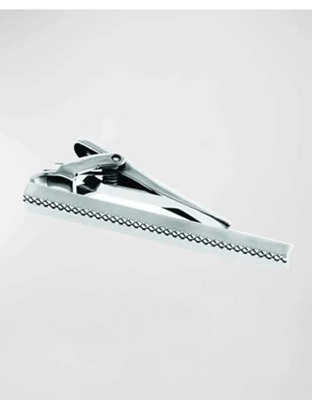 Palladium-plated Tie Clip
