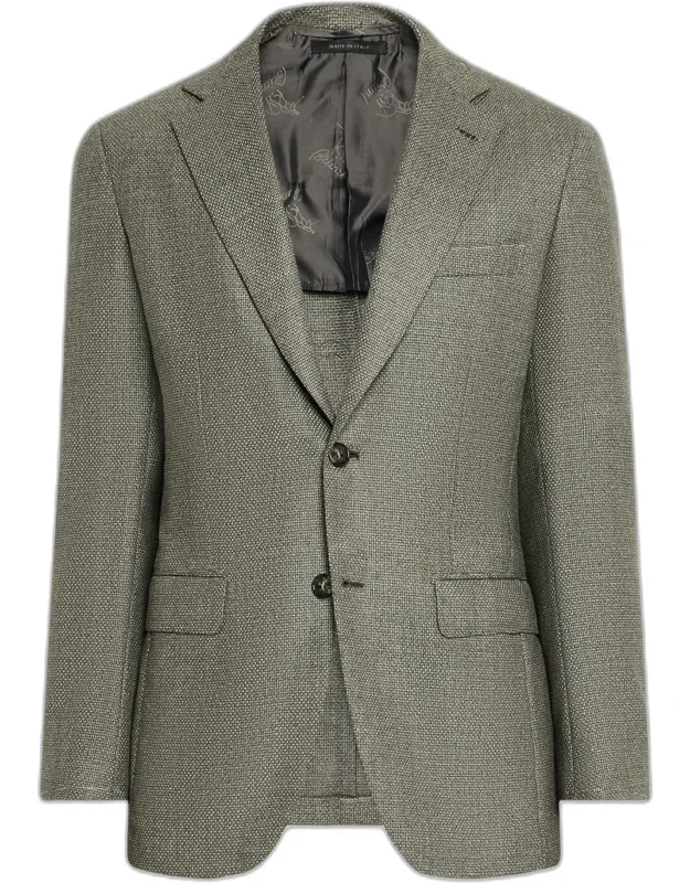 Textured Wool-cashmere Blazer