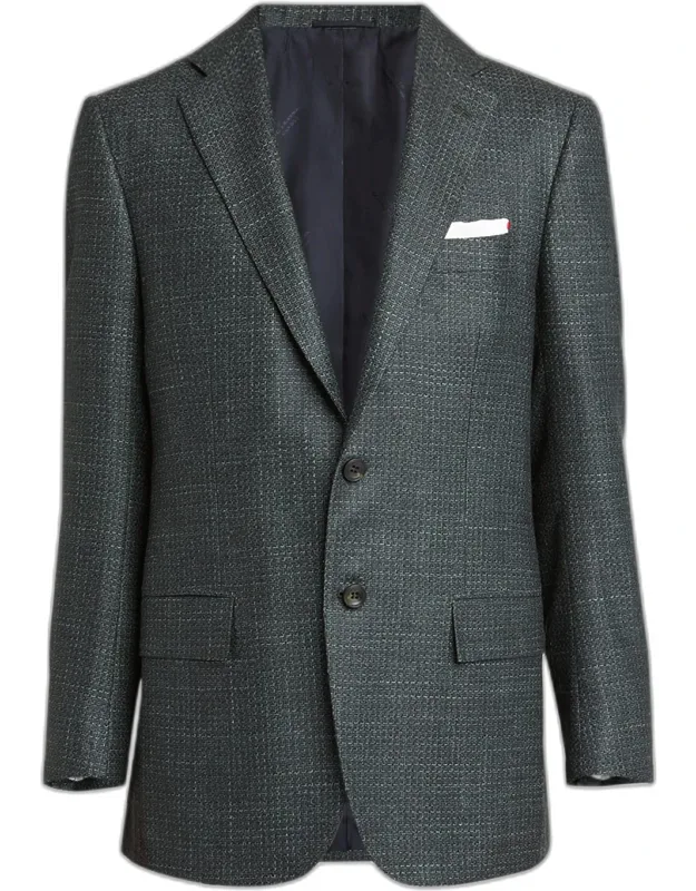 Cashmere-wool Textured Blazer
