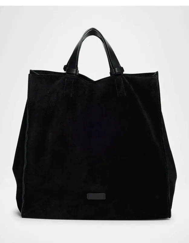 Split Leather Tote Bag