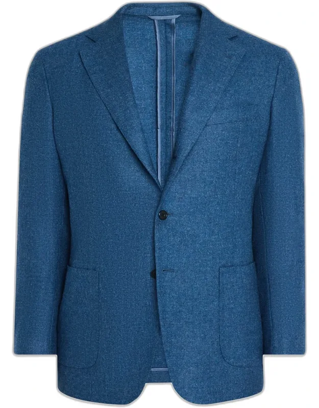 Wool And Cashmere Single-breasted Blazer