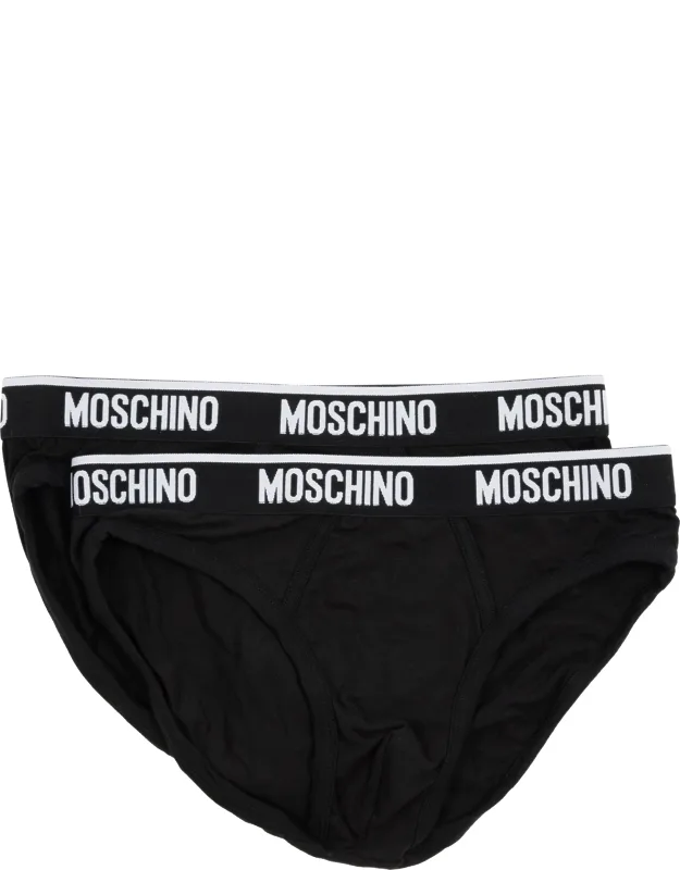 2 Pack Briefs With Elasticised Waist