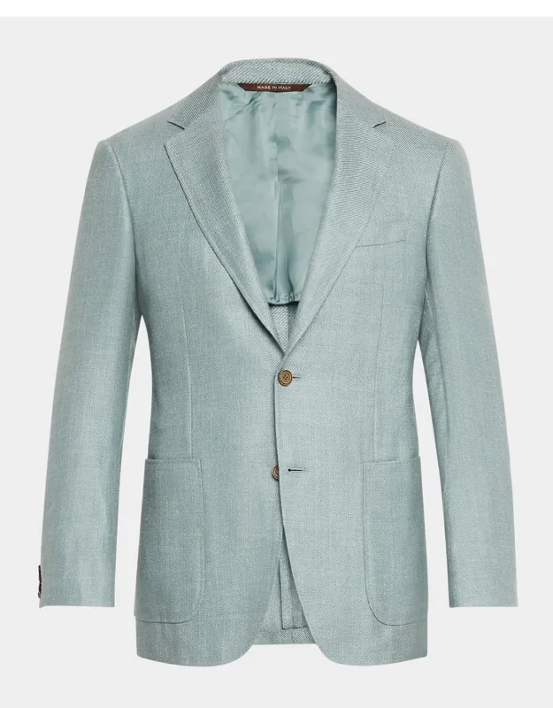 Wool-blend Twill Blazer