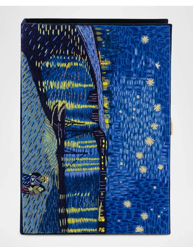 Starry Night Book Clutch Bag