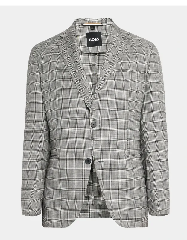 Wool Houndstooth Plaid Sport Coat