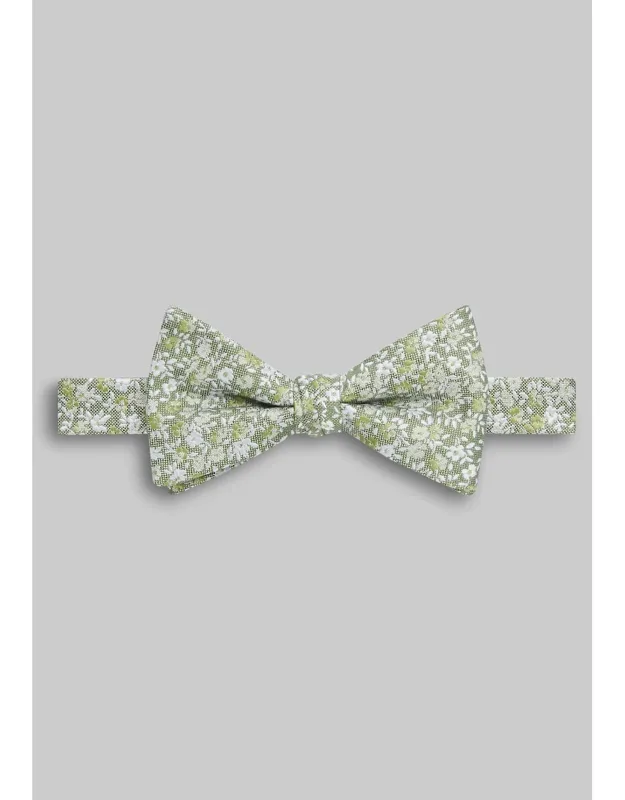 Small Floral Pre-tied Bow Tie