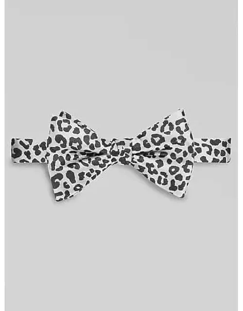 Leopard Print Pre-tied Bow Tie
