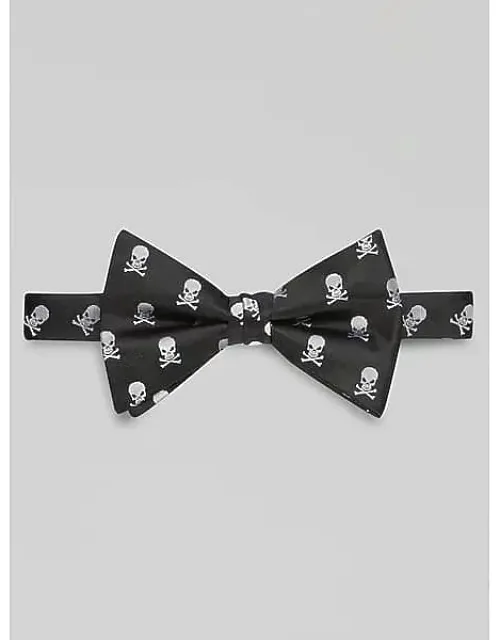 Skulls Print Pre-tied Bow Tie