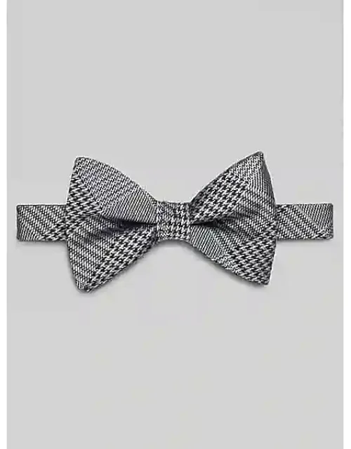 Two-tone Glen Plaid Pre-tied Bow Tie