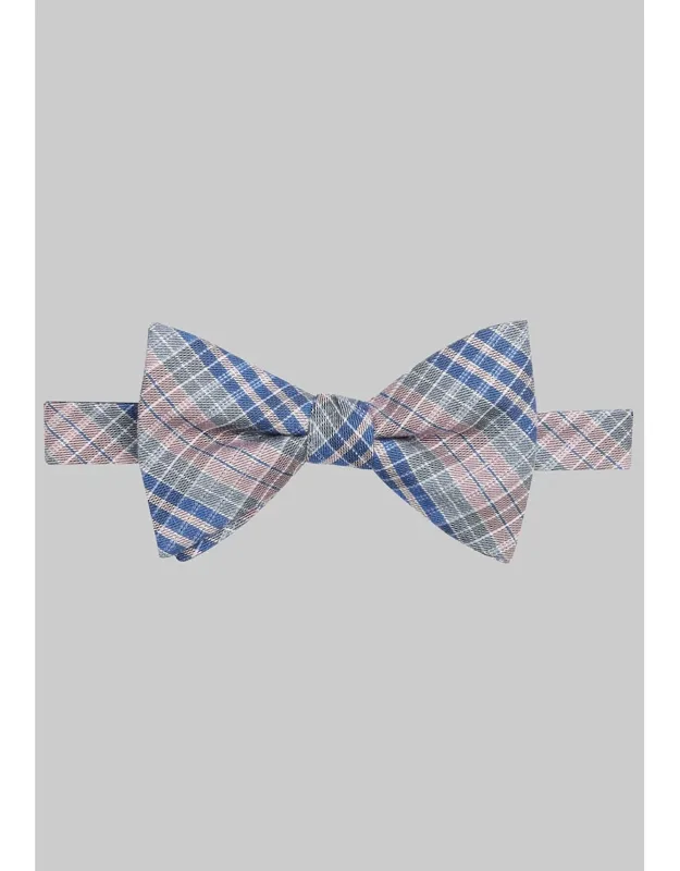 Poppy Plaid Pre-tied Bow Tie