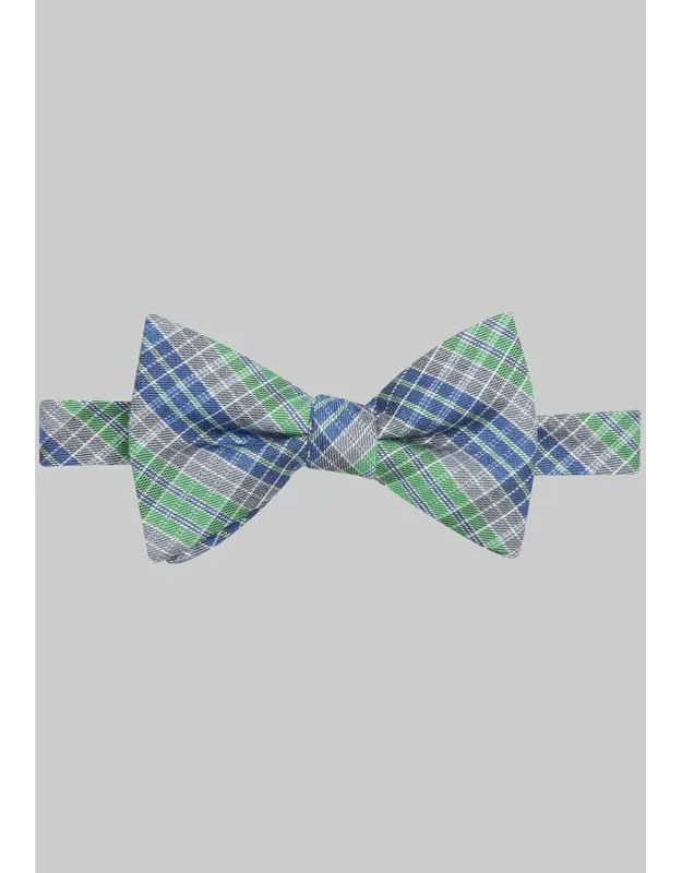Poppy Plaid Pre-tied Bow Tie