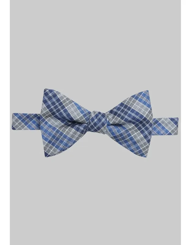 Poppy Plaid Pre-tied Bow Tie