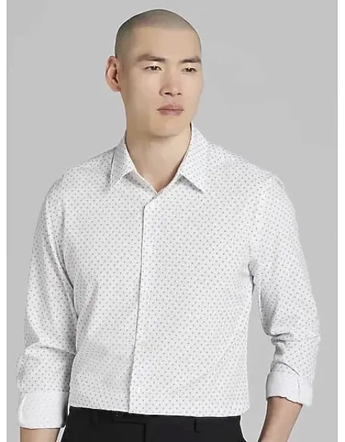 Big & Tall Slim Fit Tri Dot 4-way Stretch Button Up Shirt