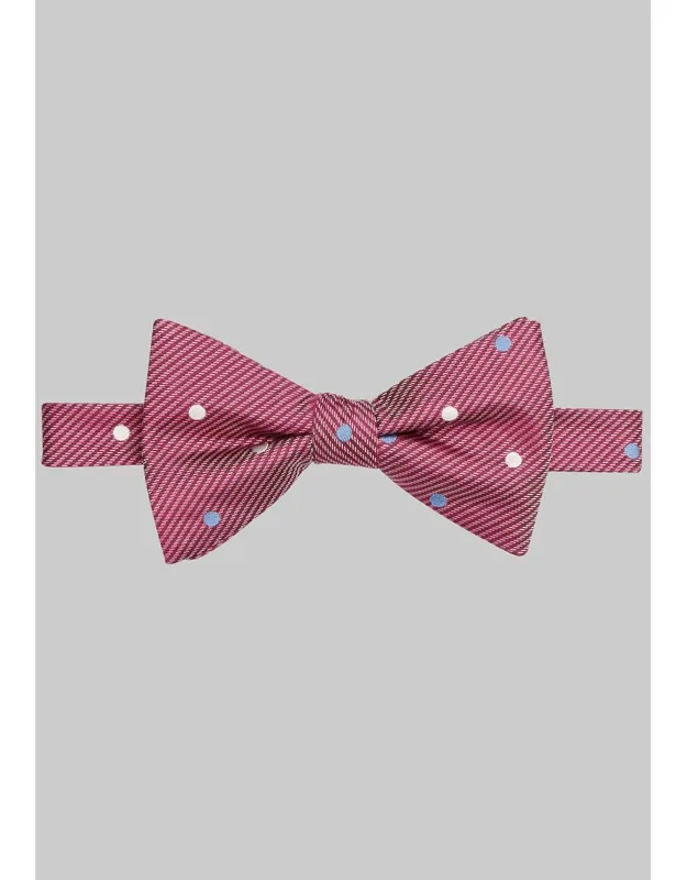 Houndstooth & Dot Pre-tied Bow Tie