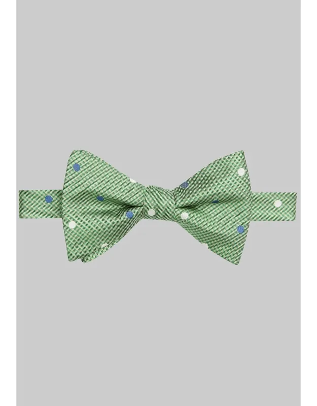 Houndstooth & Dot Pre-tied Bow Tie