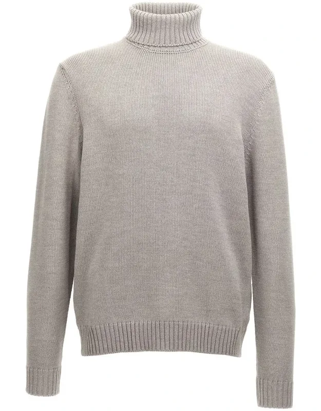 Virgin Wool Turtleneck Sweater
