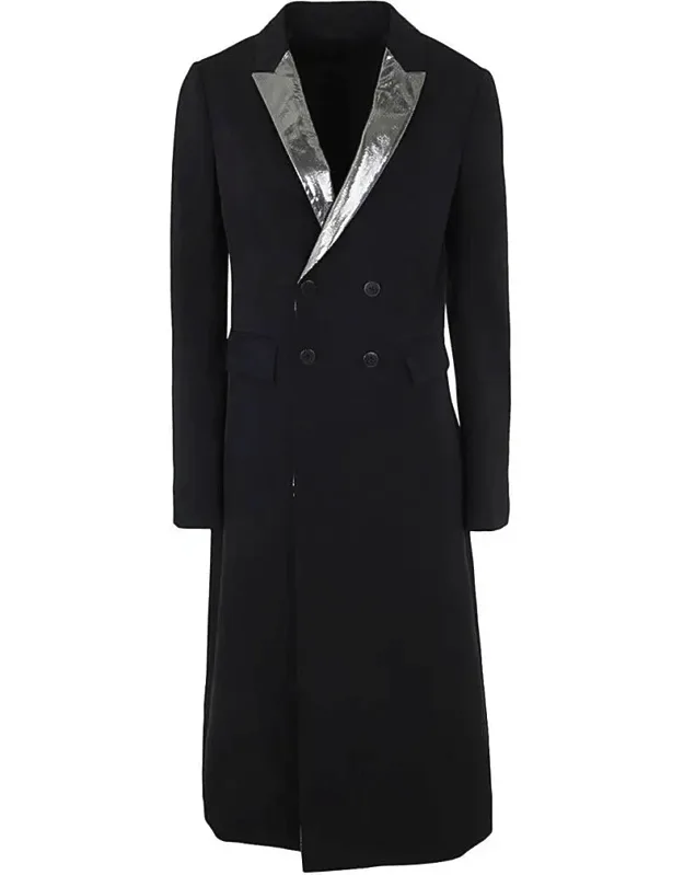 Gabardine Smoking Double Breasted Coat