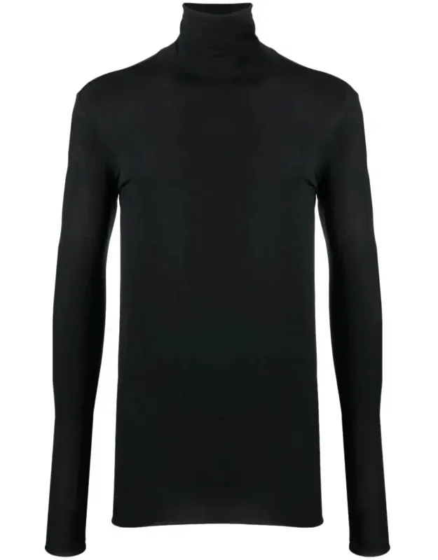 High-neck Long-sleeve T-shirt