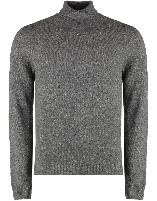 Knit Cashmere Blend Turtleneck Sweater